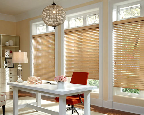 Motorised Wooden Blinds